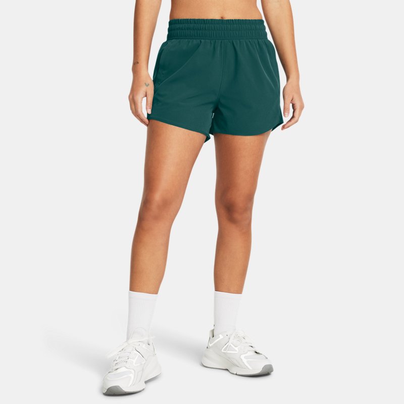 Shorts Under Armour Flex Woven 8 cm da donna Hydro Teal / Hydro Teal L